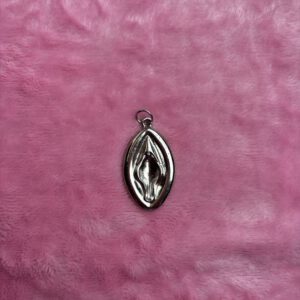 Zilverkleurige vulva bedel