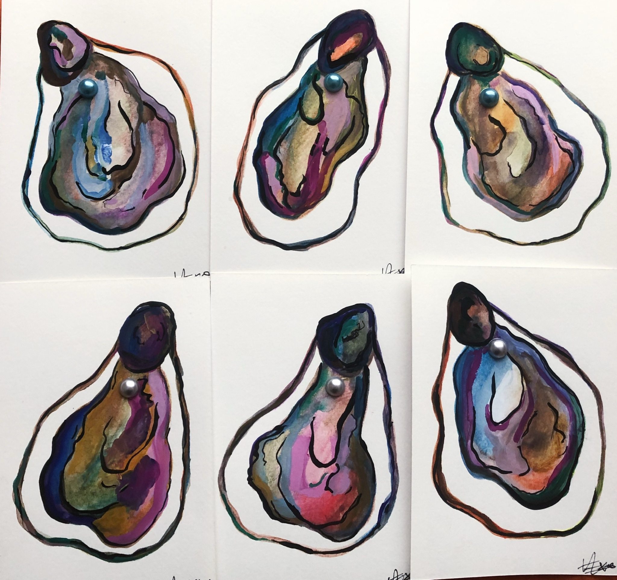 Oester schildering - Afbeelding 2