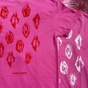 Roze vulva shirt
