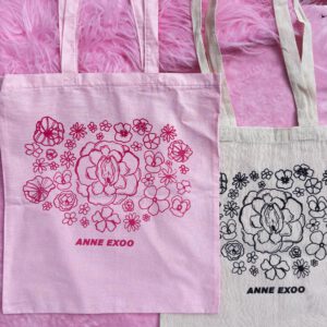Bloemen & vulva tote bag