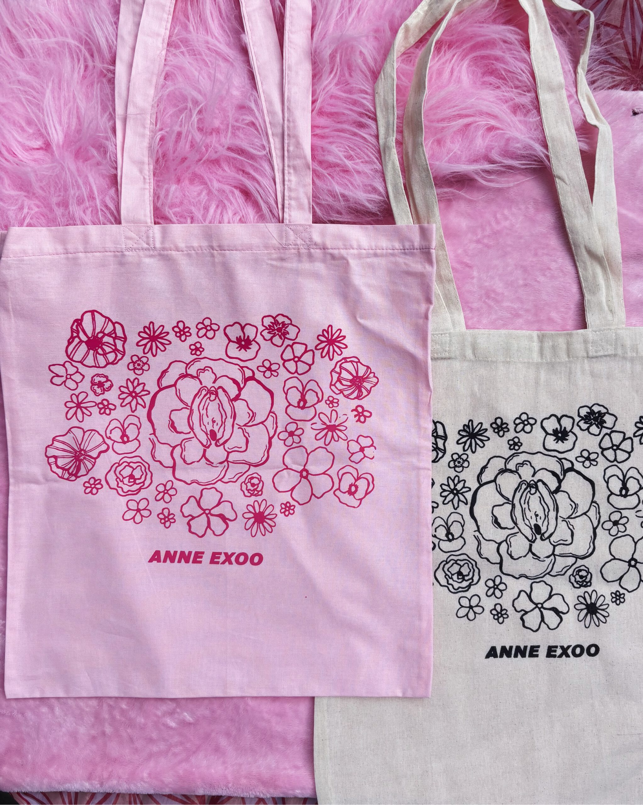 Bloemen & vulva tote bag